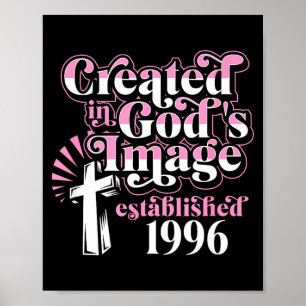 Poster Criado à imagem de Deus estabelecido em 1996 crist