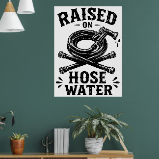 Poster Criado com água de mangueira