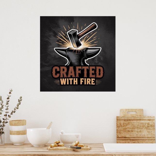 Poster Criado Com Fogo – Arte Rústica Artesanal  (Cozinha)