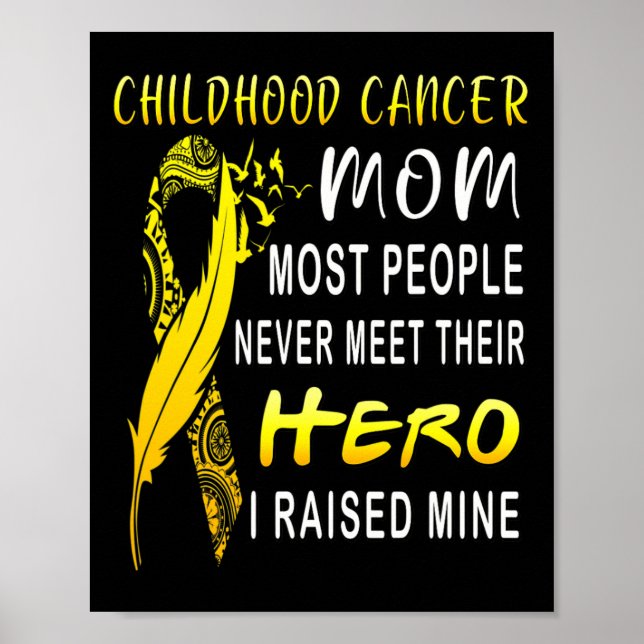 Poster Criança Cancer Lutar Mãe Meu Filho É Minha Mulher  (Frente)