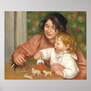 Poster Criança com Brinquedos - Auguste Renoir Fine Art