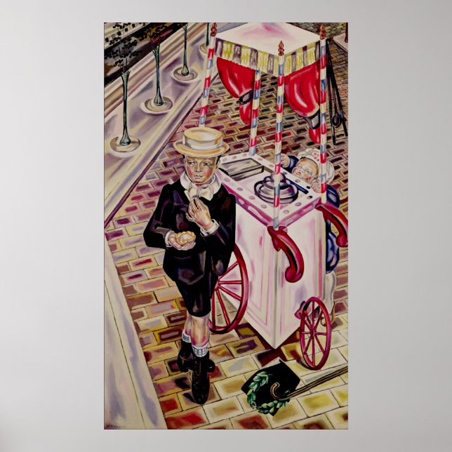 Pôster Criança com Sorvete (Frente)