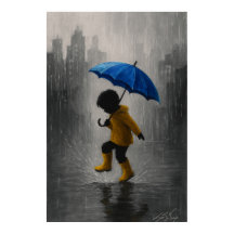 Criança Dançando na Chuva