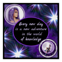 Pôster Criança de lua púrpura