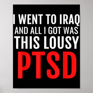 Poster Criança do Exército de Guerra do Humor Escuro Ptsd