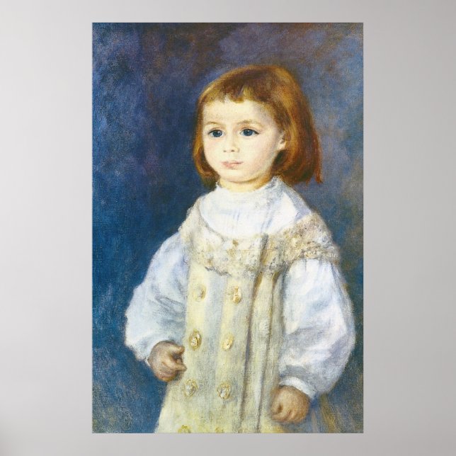 Poster Criança em Branco por Pierre Auguste Renoir (Frente)