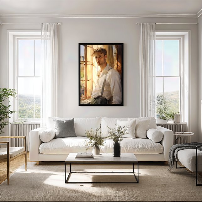 Poster Criança: Jovem Homem Aquarela (Criador carregado)