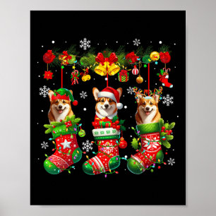 Poster Criança Proprietária Do Dentro Xmas, Meias, De Trê