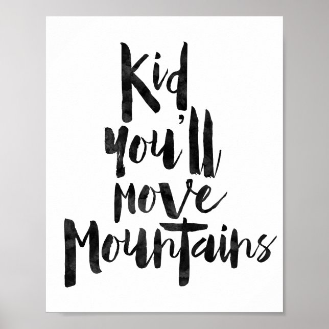 Poster Criança Você Vai Mover Montanhas (Frente)
