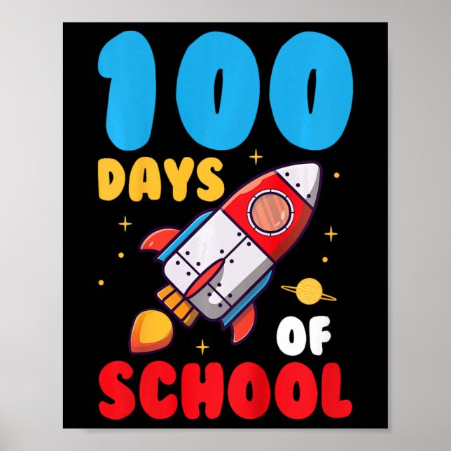 Poster Crianças 100 Dias De Crianças Escolares 100º Dia D (Frente)