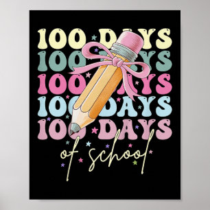 Poster Crianças 100 Dias De Meninas Escolares Arco 100º D