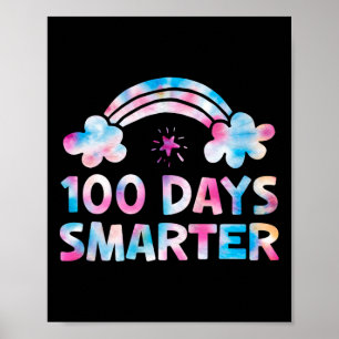 Poster Crianças 100 Dias Mais Inteligentes Meninas 100 Di