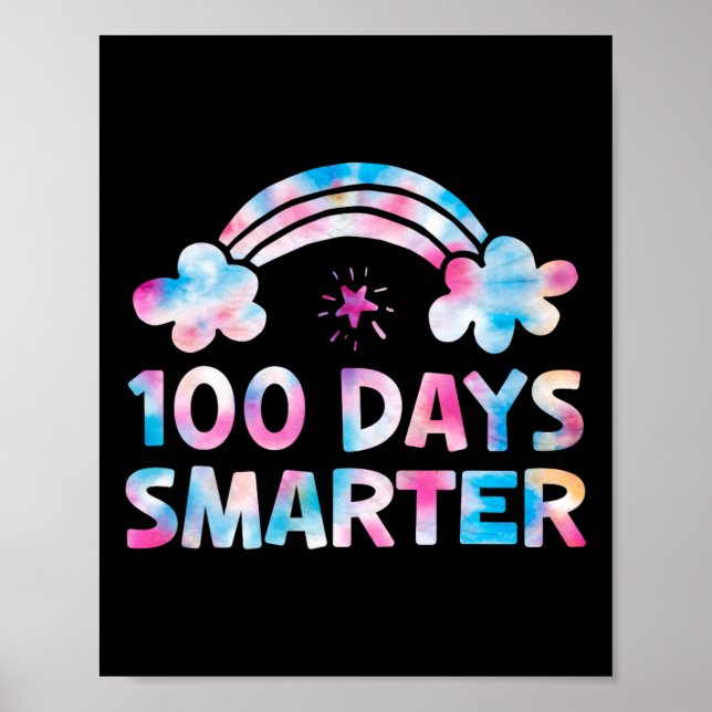 Poster Crianças 100 Dias Mais Inteligentes Meninas 100 Di (Frente)