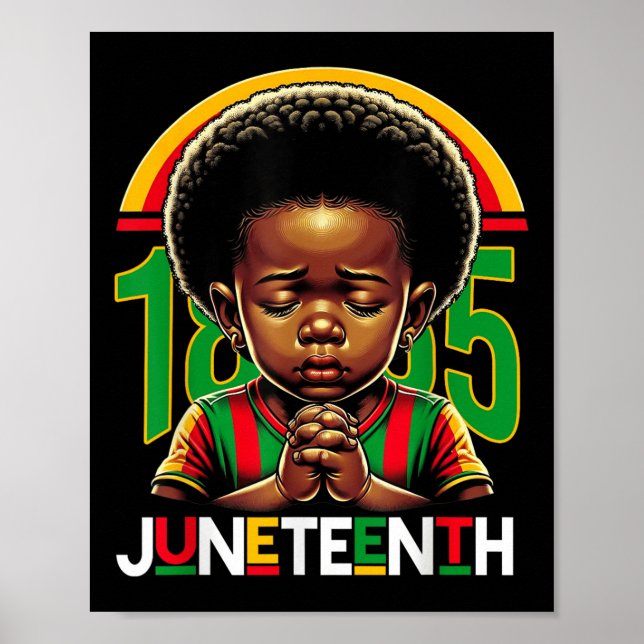 Poster Crianças 18 de junho de 1865 História Negra 19 de  (Frente)