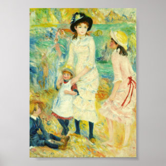 POSTER CRIANÇAS À ESCADA-MARINHA POR RENOIR