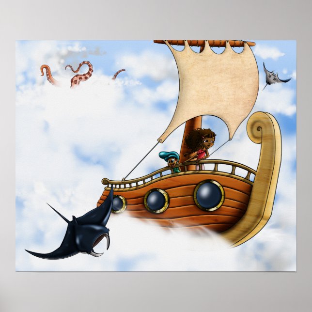 Poster Crianças Americanas Africanas (Frente)