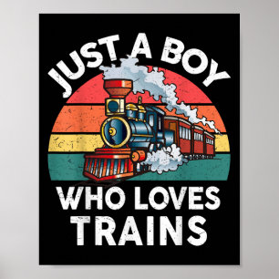 Poster Crianças Apenas Um Menino Que Ama Um Gráfico Engra