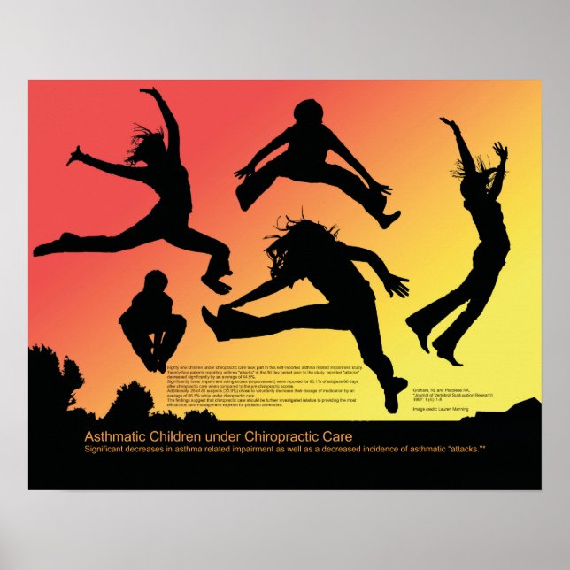 Poster Crianças asmáticas sob tratamento de quiroprática (Frente)