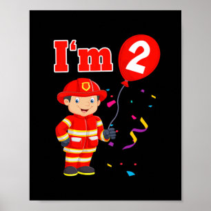 Poster Crianças Bombeiros Bombeiros Eu sou 2 segundo