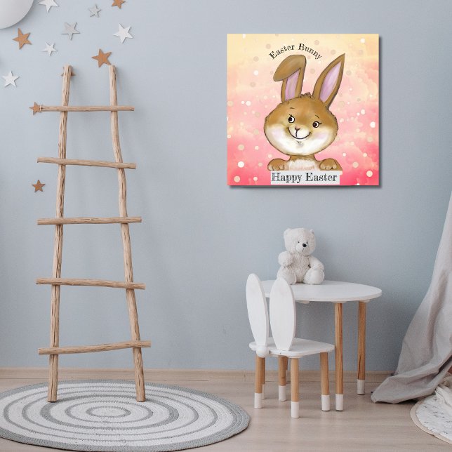 Poster Crianças-Caça-Ovo Citadas A Ovo Rosa (Egg-citing Egg Hunt Kids Pink Poster)