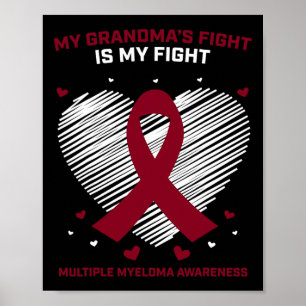 Poster Crianças Cancer Sanguíneo Apoio Vovó Múltiplo Miel