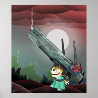 Pôster Crianças com Armas de Fogo