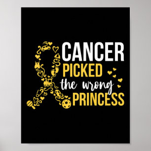 Poster Crianças Combatem Cota De Cancer De Infância Para