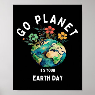 Poster Crianças Cortam O Dia da Terra Planeta Seu Dia da