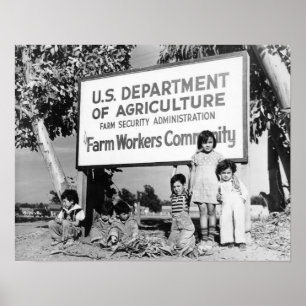 Pôster Crianças da bacia de poeira