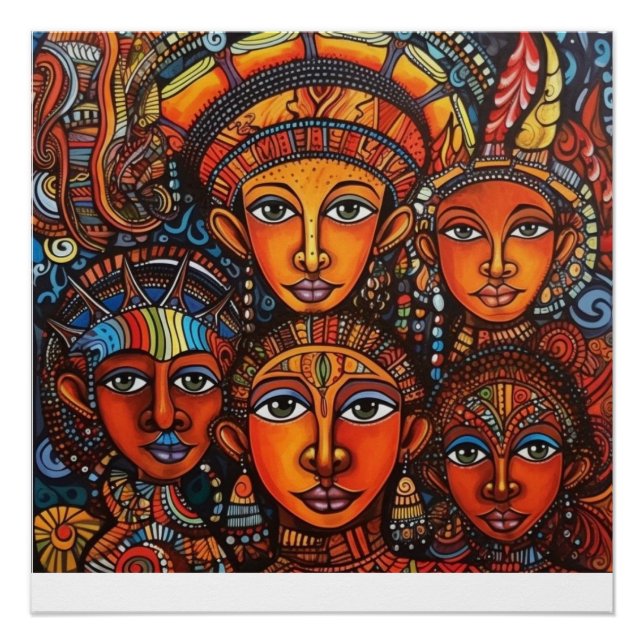 Pôster Crianças da Etiópia (Frente)