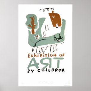 Poster Crianças da exposição de arte WPA 1936