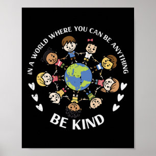 Poster Crianças da Terra Anti-Bullying Dia da Unidade Lar