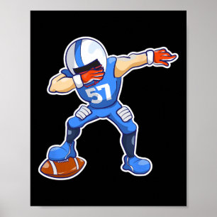 Poster Crianças Dabbing Futebol Dab Dance Engraçado Boas