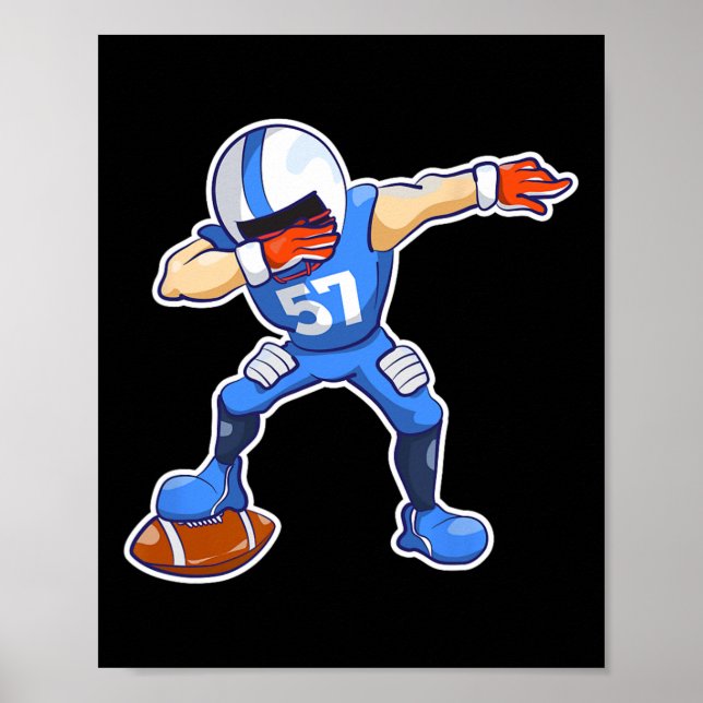 Poster Crianças Dabbing Futebol Dab Dance Engraçado Boas  (Frente)