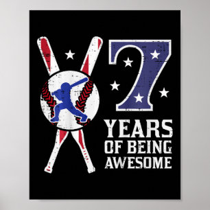 Poster Crianças de 7 anos sendo incríveis Bandeira Byseby