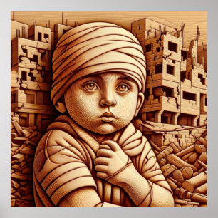 POSTER CRIANÇAS DE GAZA