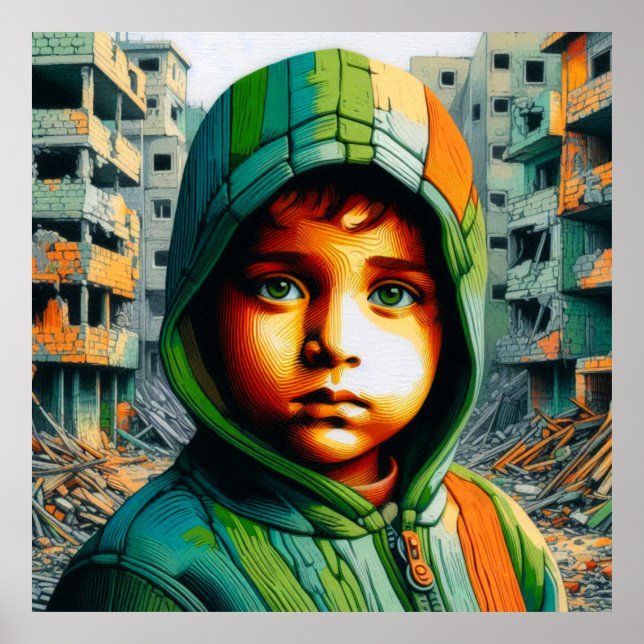 POSTER CRIANÇAS DE GAZA 10 (Frente)