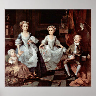Pôster Crianças de Graham (retrato) por William Hogarth