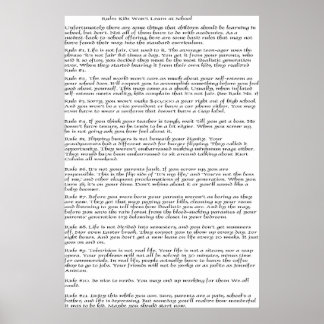 Pôster Crianças de Regras Não Aprenderão