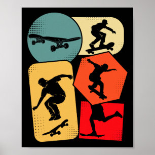 Poster Crianças de skate Skate Patinador skatista 