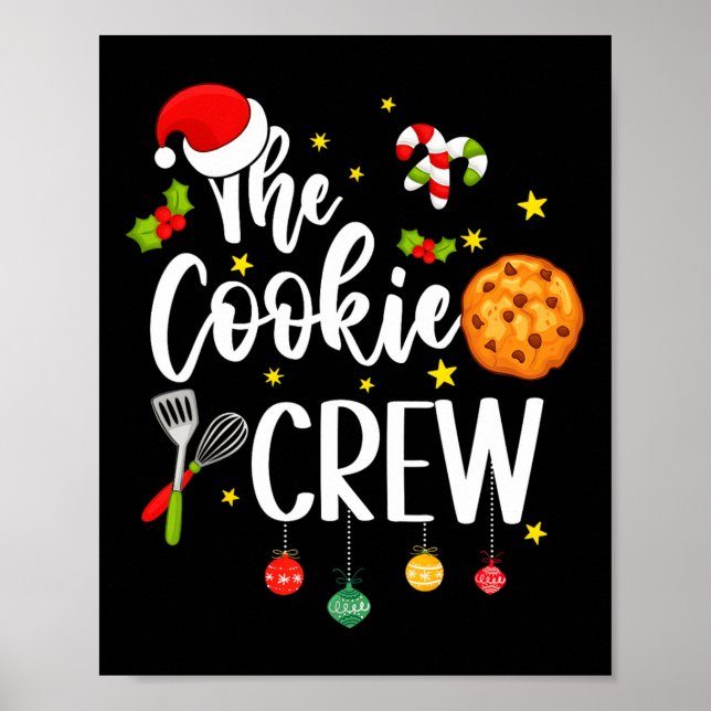 Poster Crianças do Cookie Crew de Natal cozinhando cozinh (Frente)