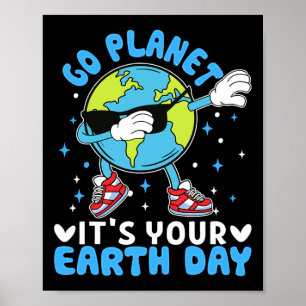 Poster Crianças do Dia da Terra Bebidas Rapazes Bebês Cut