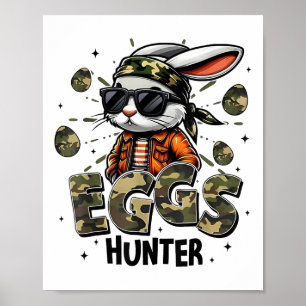 Poster Crianças do Felz pascoa do Caçador de Ovos