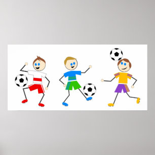 Poster Crianças do futebol