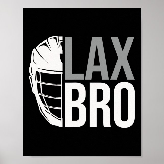 Poster Crianças do Lex Bro Funny Lacrosse Player (Frente)