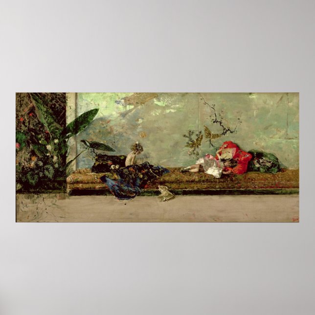 Poster Crianças do Pintor no Salão Japonês (Frente)