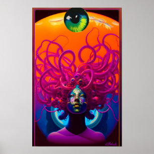 Poster Crianças do Surrealismo de Medusa Ken Gage