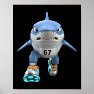 Poster Crianças Engraçadas 67 Meme Tralalero Tralala Corr