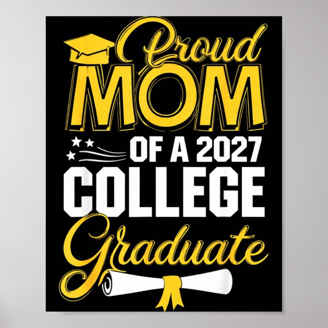 Poster Crianças engraçadas mãe orgulhosa de uma formanda  (Frente)