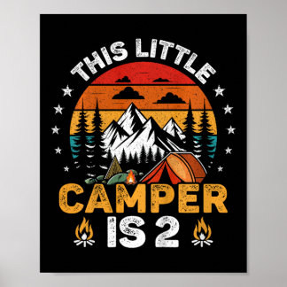 Poster Crianças Essa pequena camper tem 2 anos de idade C